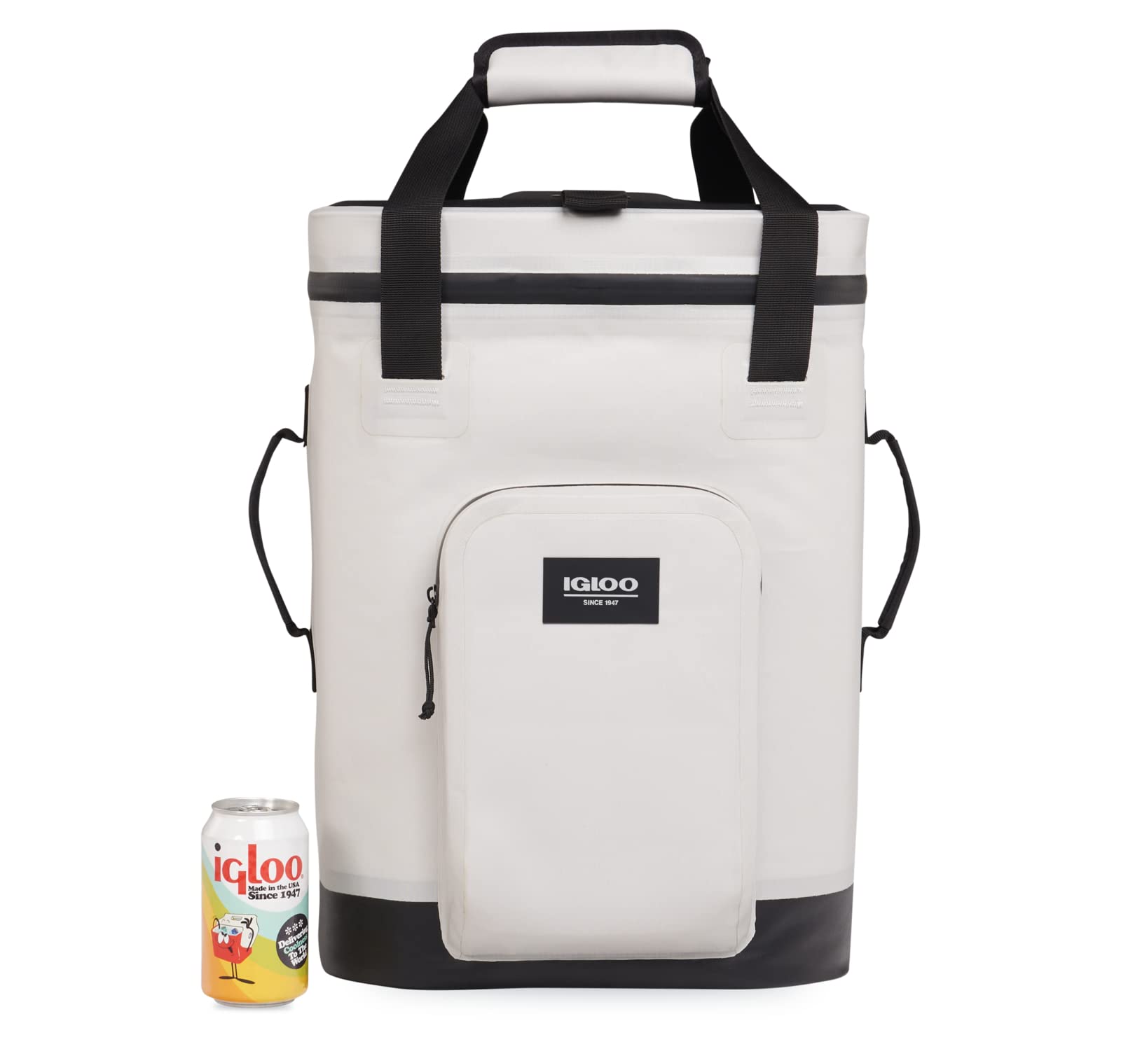 Igloo Trailmate bone-color straps add durable carry comfort.