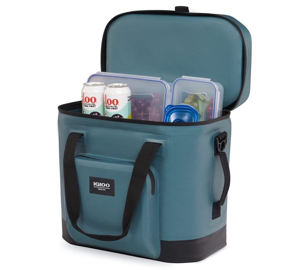 Igloo Trailmate easy-open lid with pull-tab quick-access.