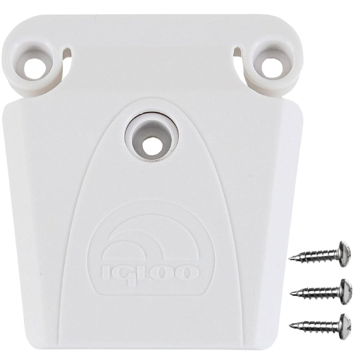 Igloo universal latch closure white close-up for 50-165 qt coolers