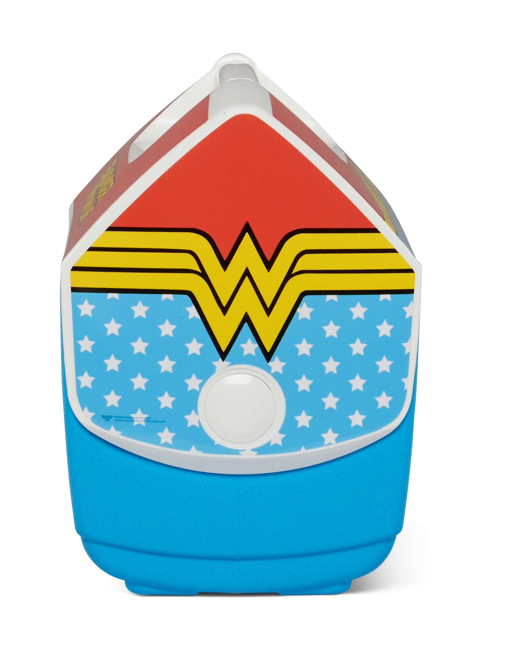 Igloo Wonder Woman Playmate Pal carrying handle ready for on-the-go use.