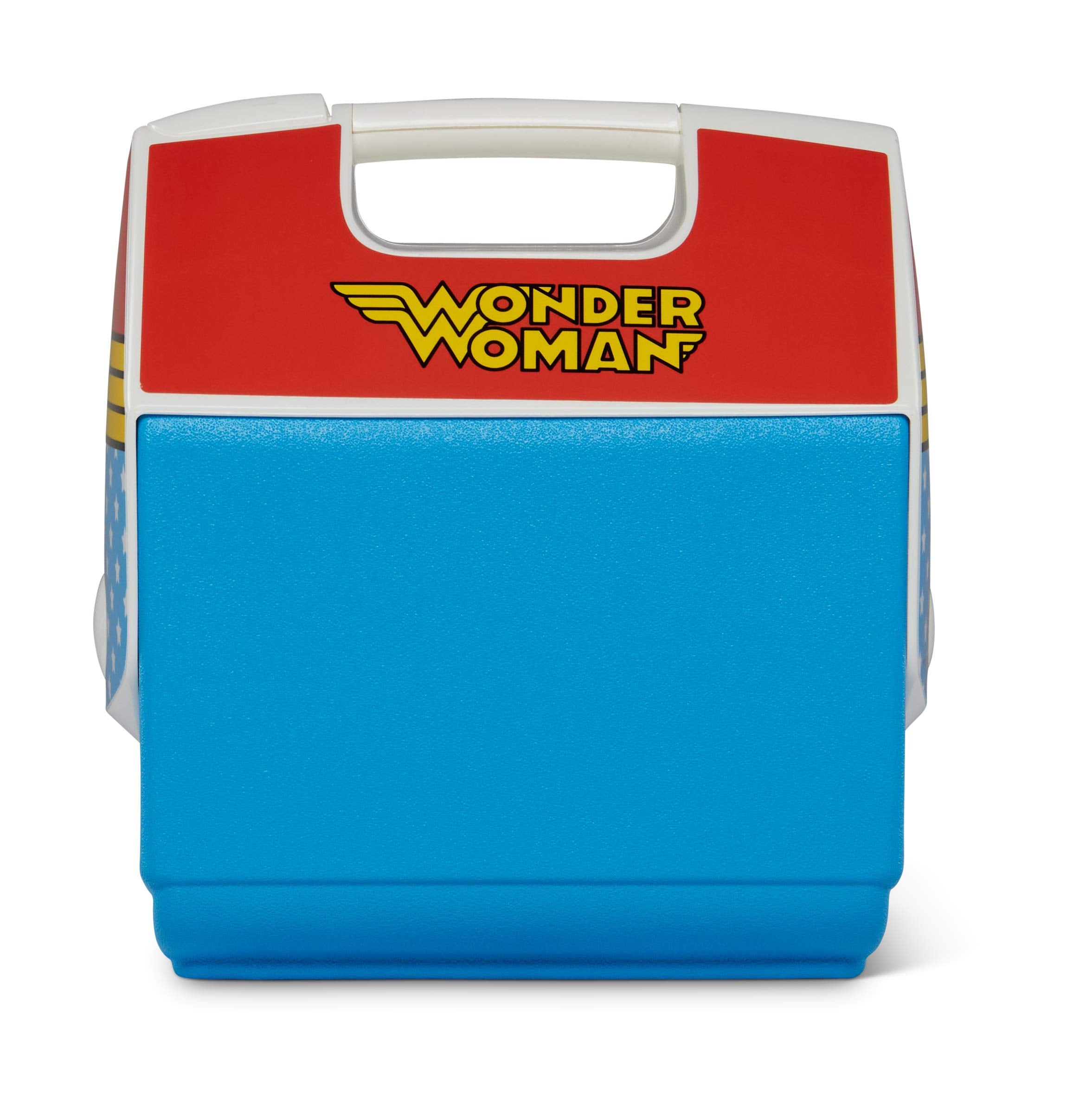 Igloo Wonder Woman Playmate Pal tent-top design shown for easy one-handed access.
