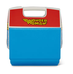 Igloo Wonder Woman Playmate Pal tent-top design shown for easy one-handed access.
