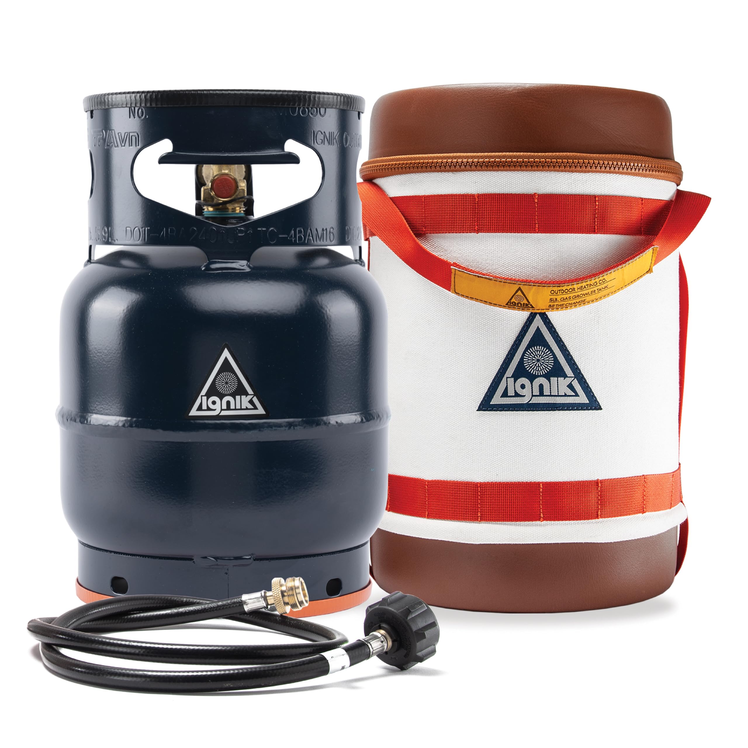 Ignik gas growler deluxe 5lb tank ready for portable camping fuel