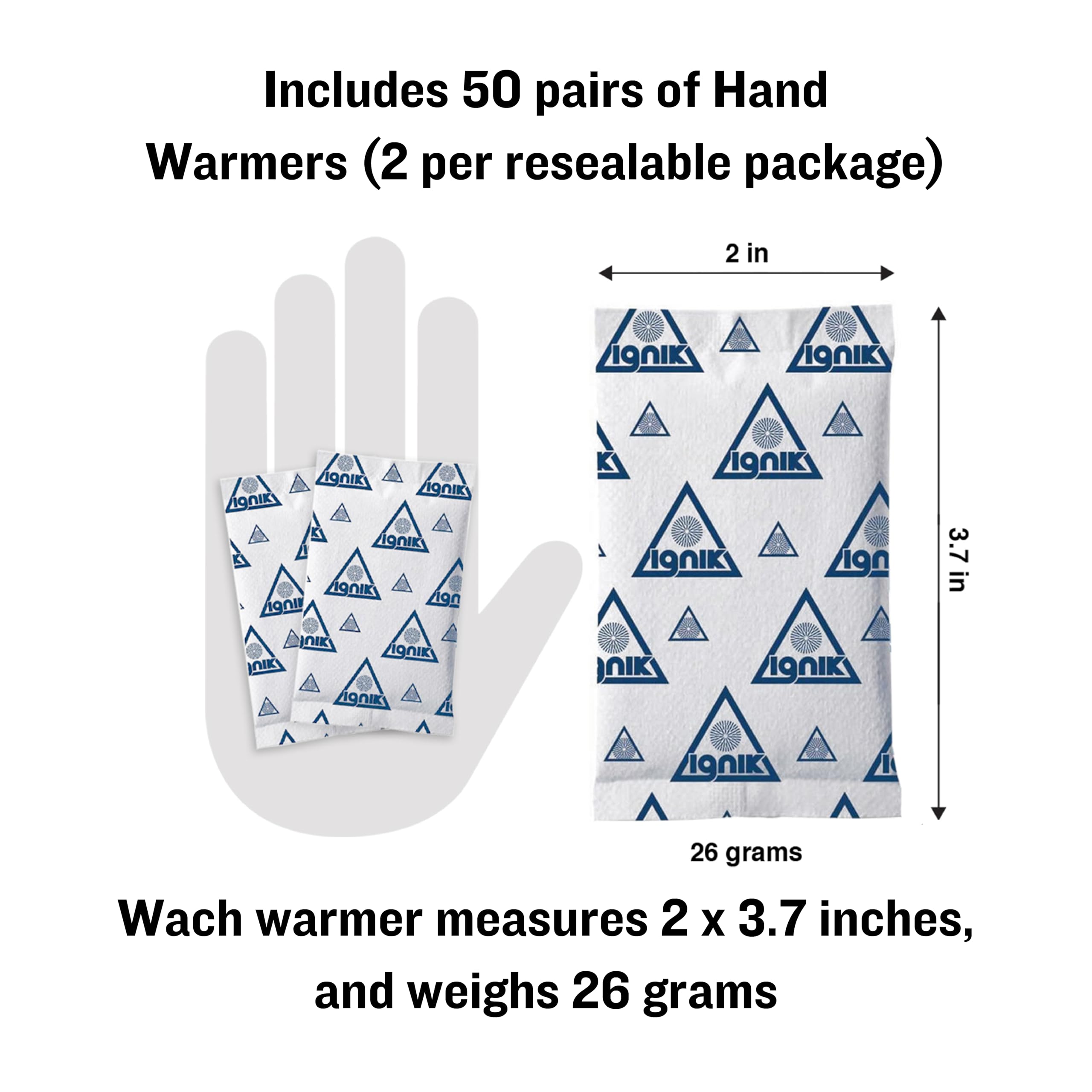 Ignik hand warmers used during winter activities like skiing and dog walking
