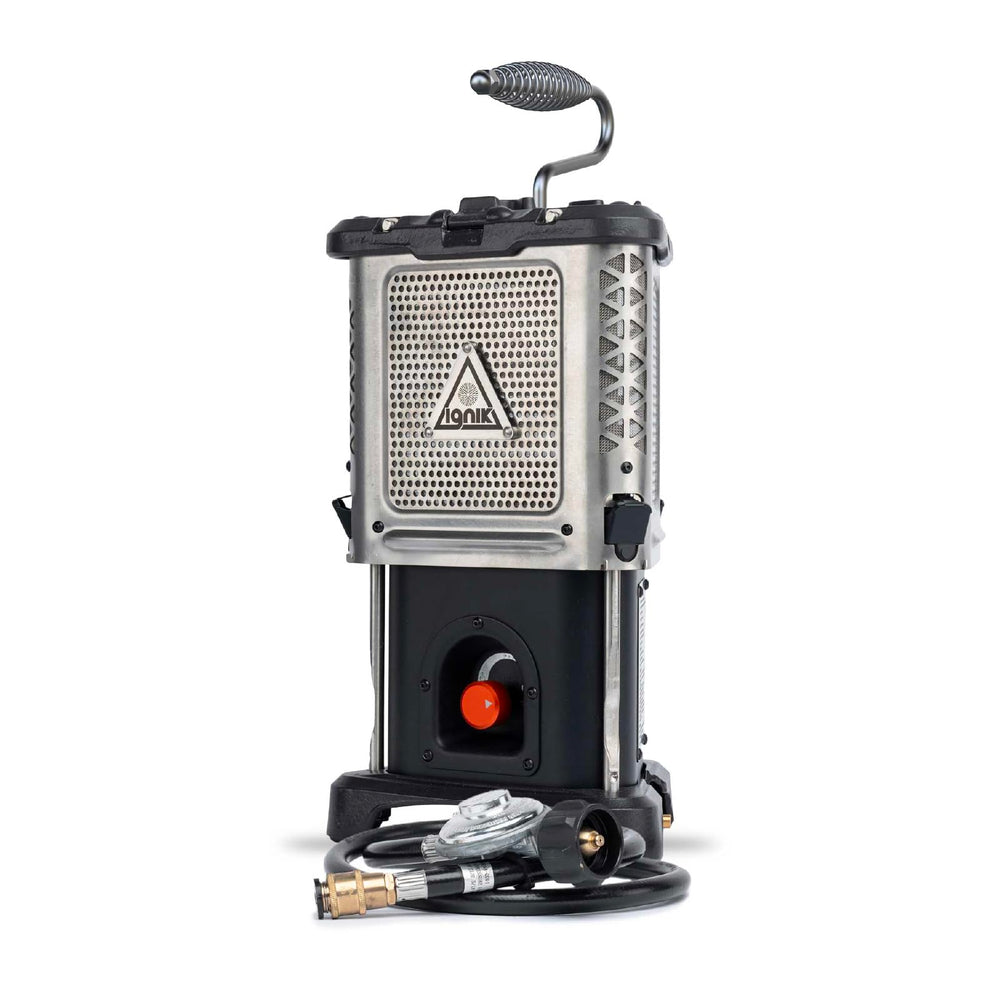 Ignik Skullet Deluxe 360-degree heat powers outdoor gatherings with even warmth.