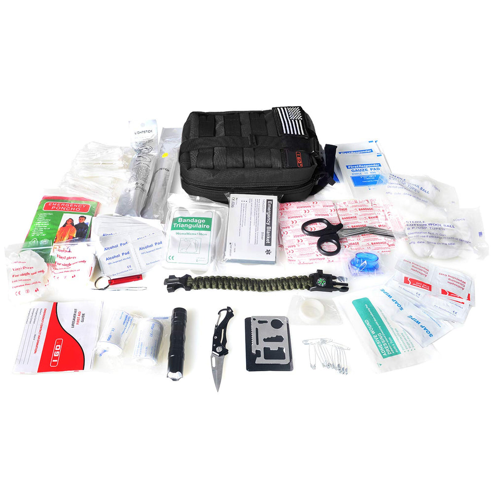 I GO compact emergency pouch ready for travel and hikes