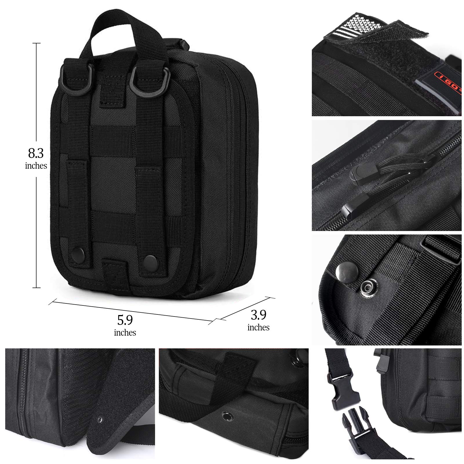 I GO Survival Kit contains 238 first aid supplies for everyday emergencies