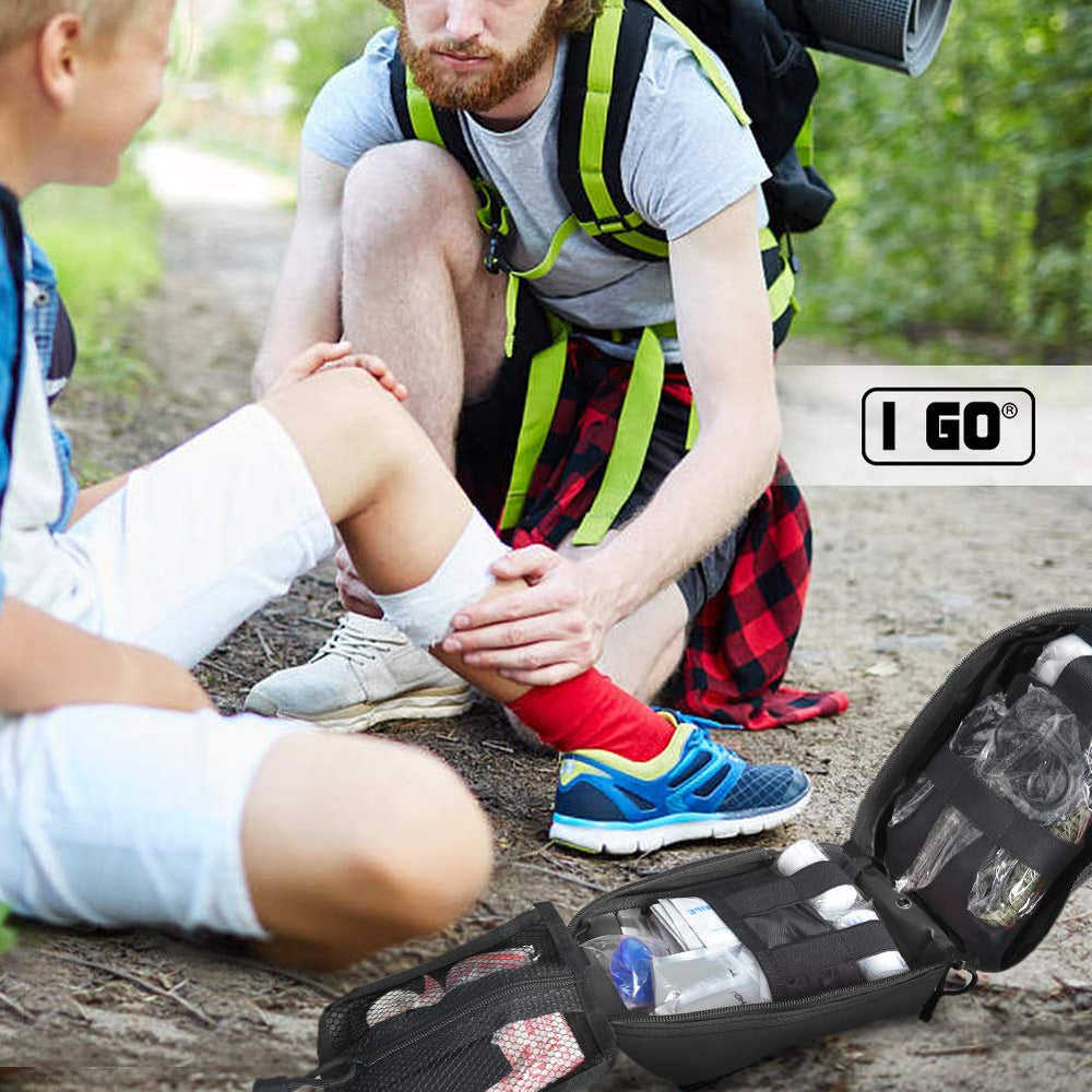I GO LED flashlight and glow stick provide visibility in low light
