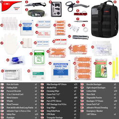 I GO Survival Gear includes 9 pieces for quick readiness outdoors