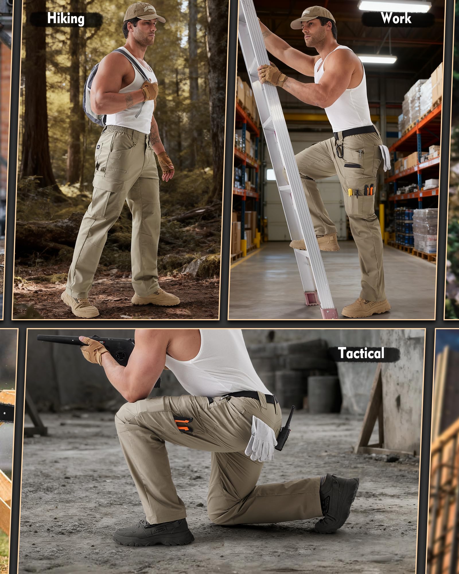 IGOLUMON pants with 11-pocket system keeps tools organized on site.