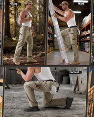 IGOLUMON pants with 11-pocket system keeps tools organized on site.