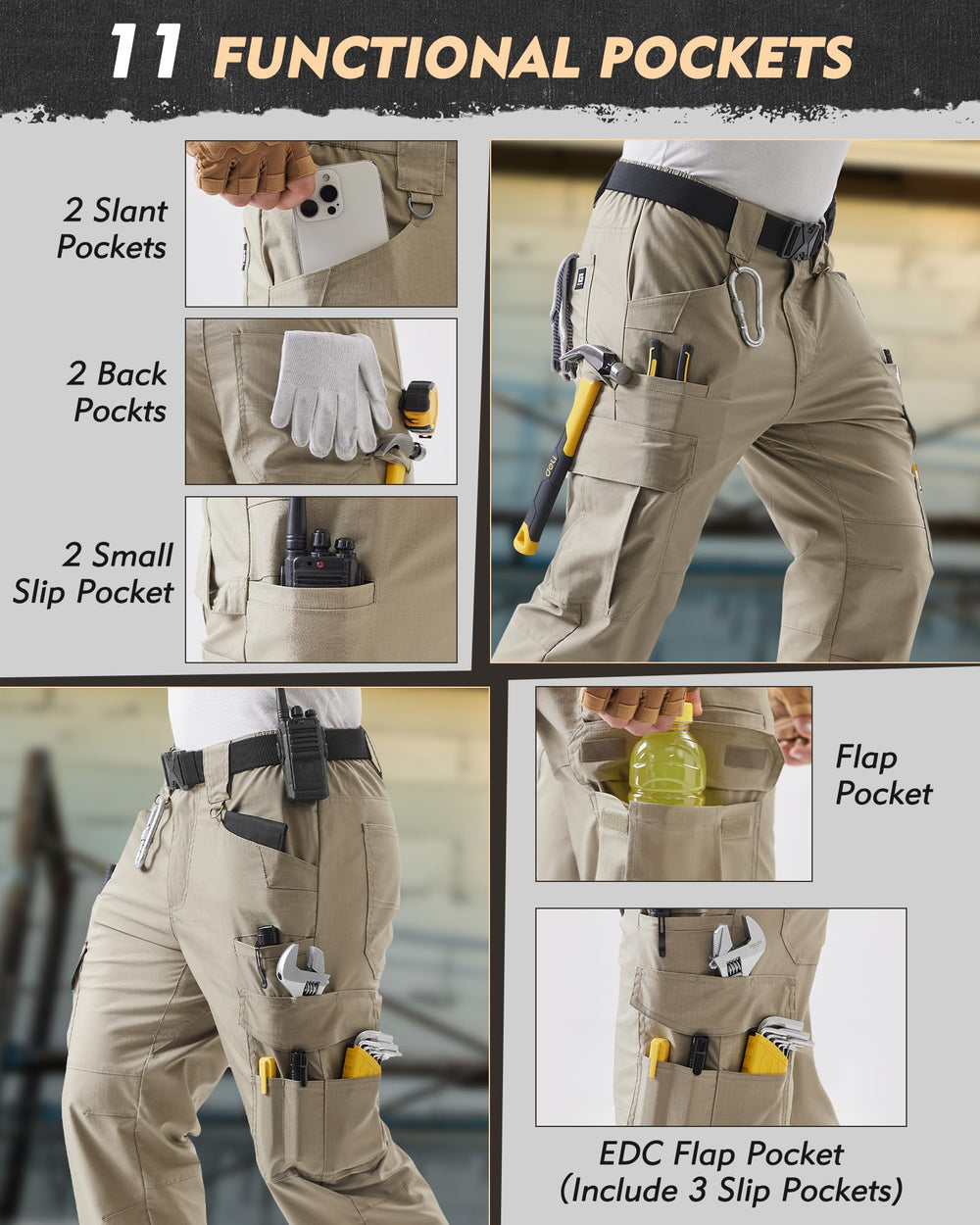 IGOLUMON articulated knees and gusset enhance squats and climbs.