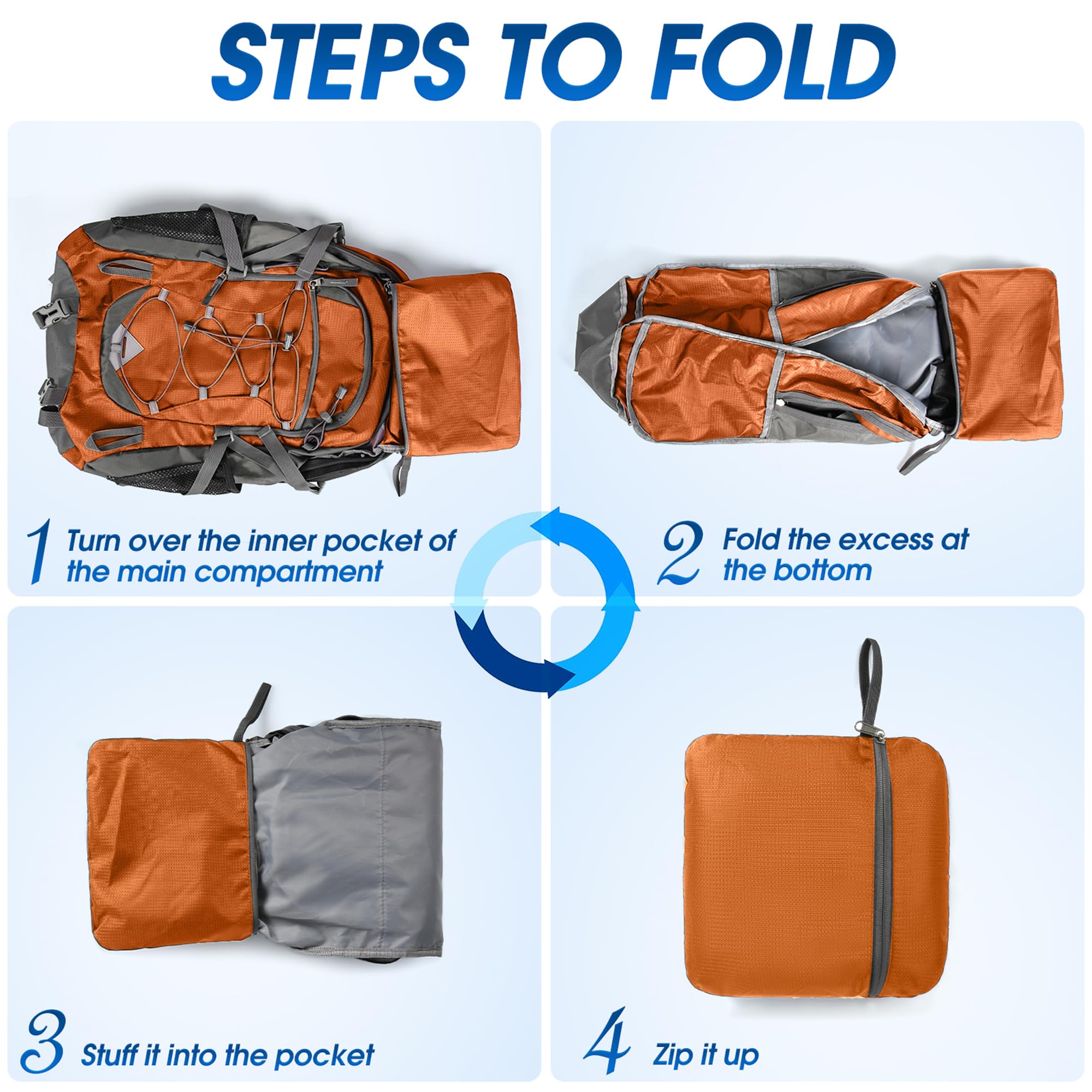IGOLUMON durable tear-resistant nylon shell protects gear on trails.