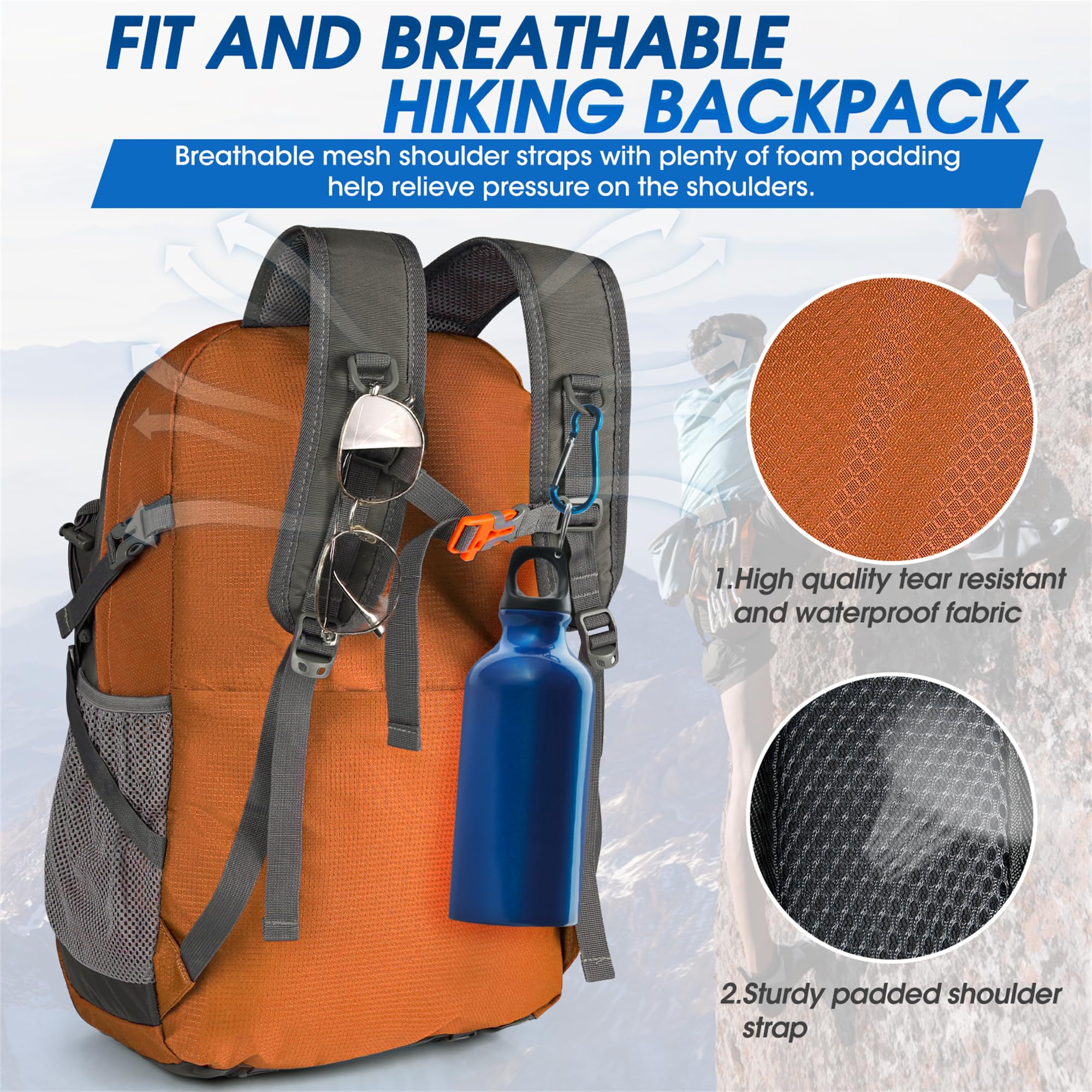 IGOLUMON backpack waterproof wet pocket keeps damp items separated after workouts.