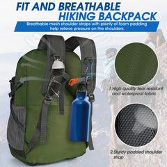 IGOLUMON 40L side pockets ideal for water bottles and accessories.