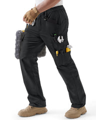 IGOLUMON men's stretch tactical pants show the cargo pocket design for quick tool access.