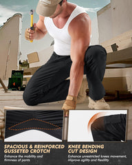 IGOLUMON eleven-pocket cargo pants offer organized storage for tools and accessories.