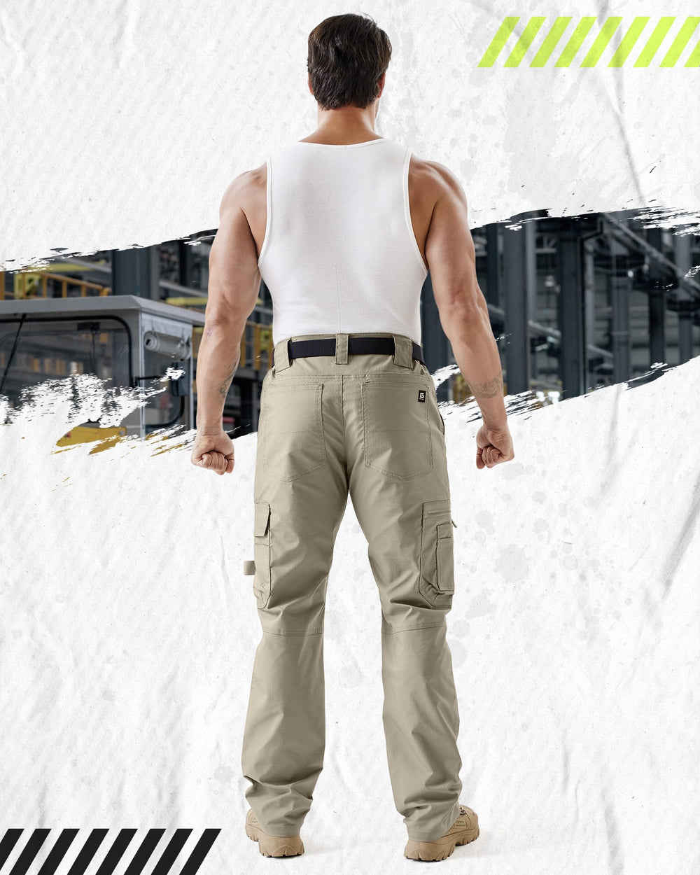 IGOLUMON knees reinforced design supports kneeling work with added durability.