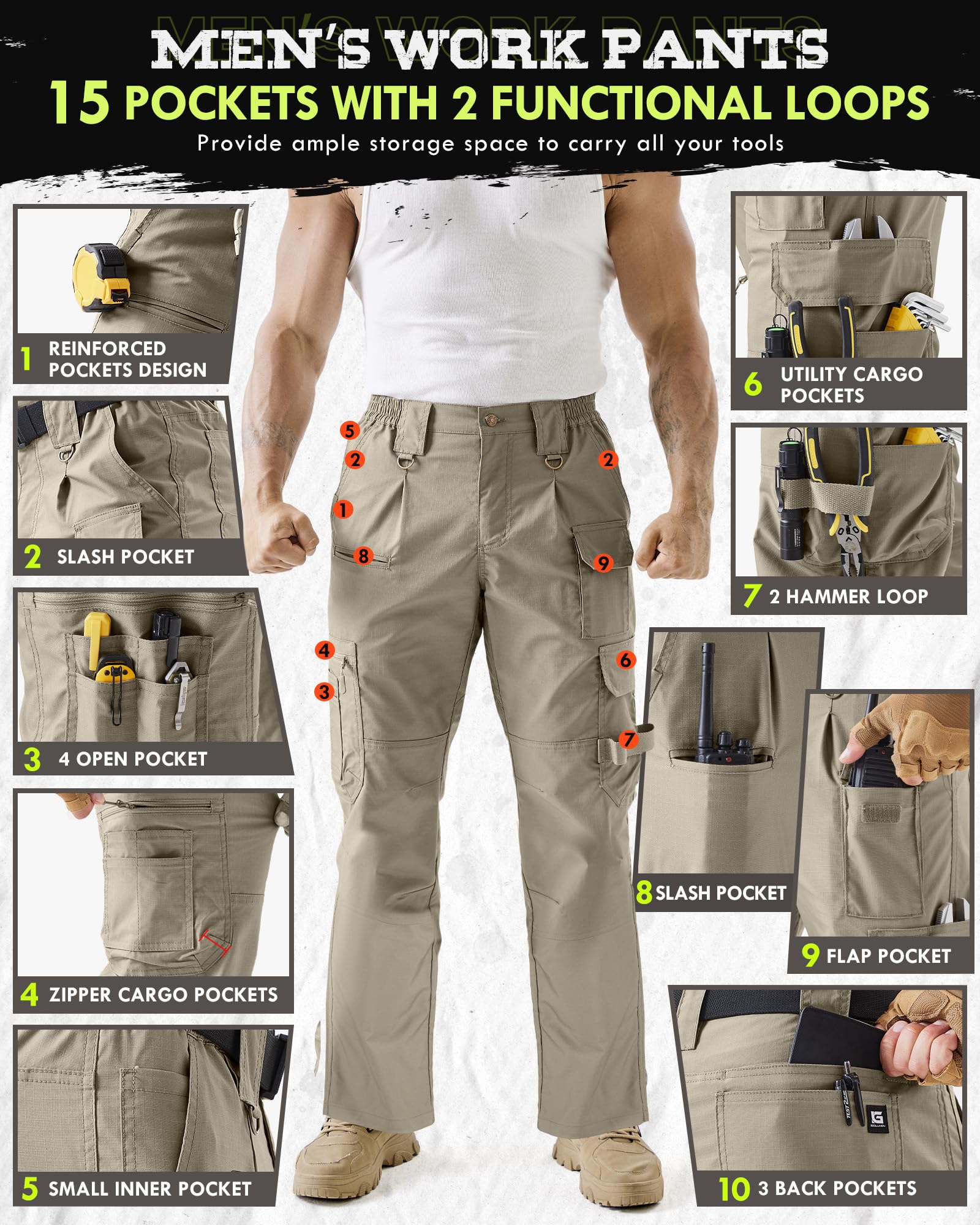 IGOLUMON YKK zipper detail provides secure closure for active use.