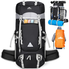 IGOLUMON 60L backpack side pockets offer quick on-trail storage.