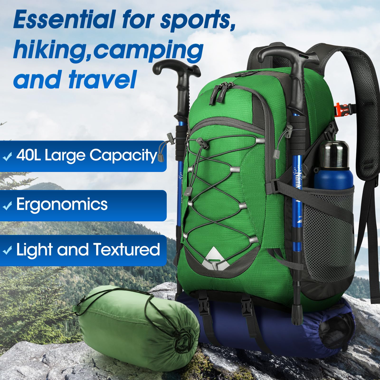 IGOLUMON grass green color adds outdoor-ready style and visibility