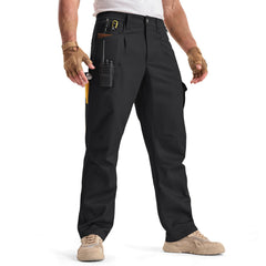 IGOLUMON cargo pants front view highlights durable stretch for all-day wear.