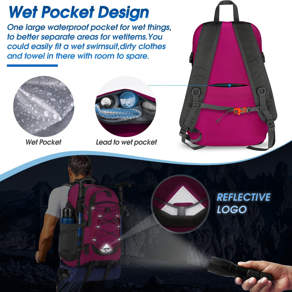 IGOLUMON 40L reflective signs enhance night visibility for safer trips.