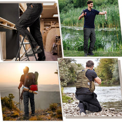 IGOLUMON pants side-pocket layout showcases 12-pocket organization for tools