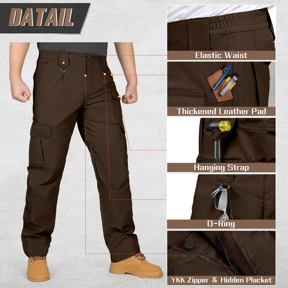 IGOLUMON Men's StretchTactical Waistband detail offers elastic fit for all-day comfort.
