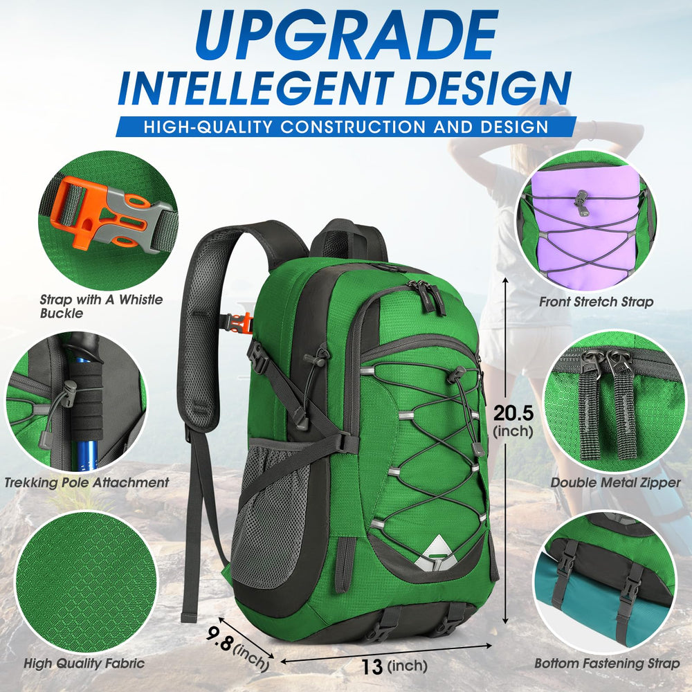IGOLUMON packable backpack folded into its own pocket for compact storage