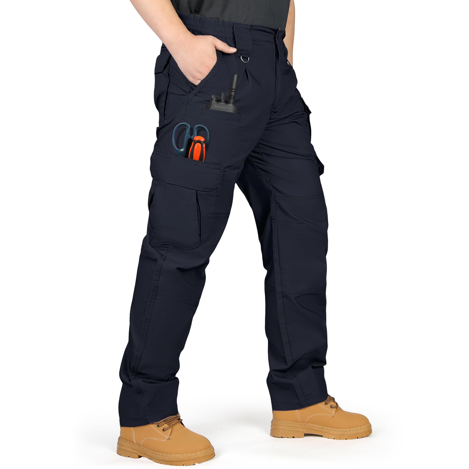 IGOLUMON StretchTactical pants fabric closeup highlighting durable ripstop weave for rugged outdoor use