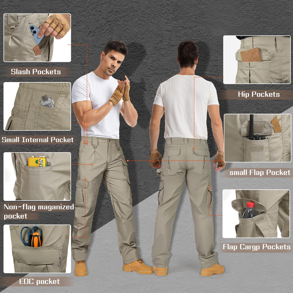 IGOLUMON stretchtactical-pants knee-reinforcement enhances durability during kneeling and climbs