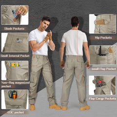 IGOLUMON stretchtactical-pants knee-reinforcement enhances durability during kneeling and climbs