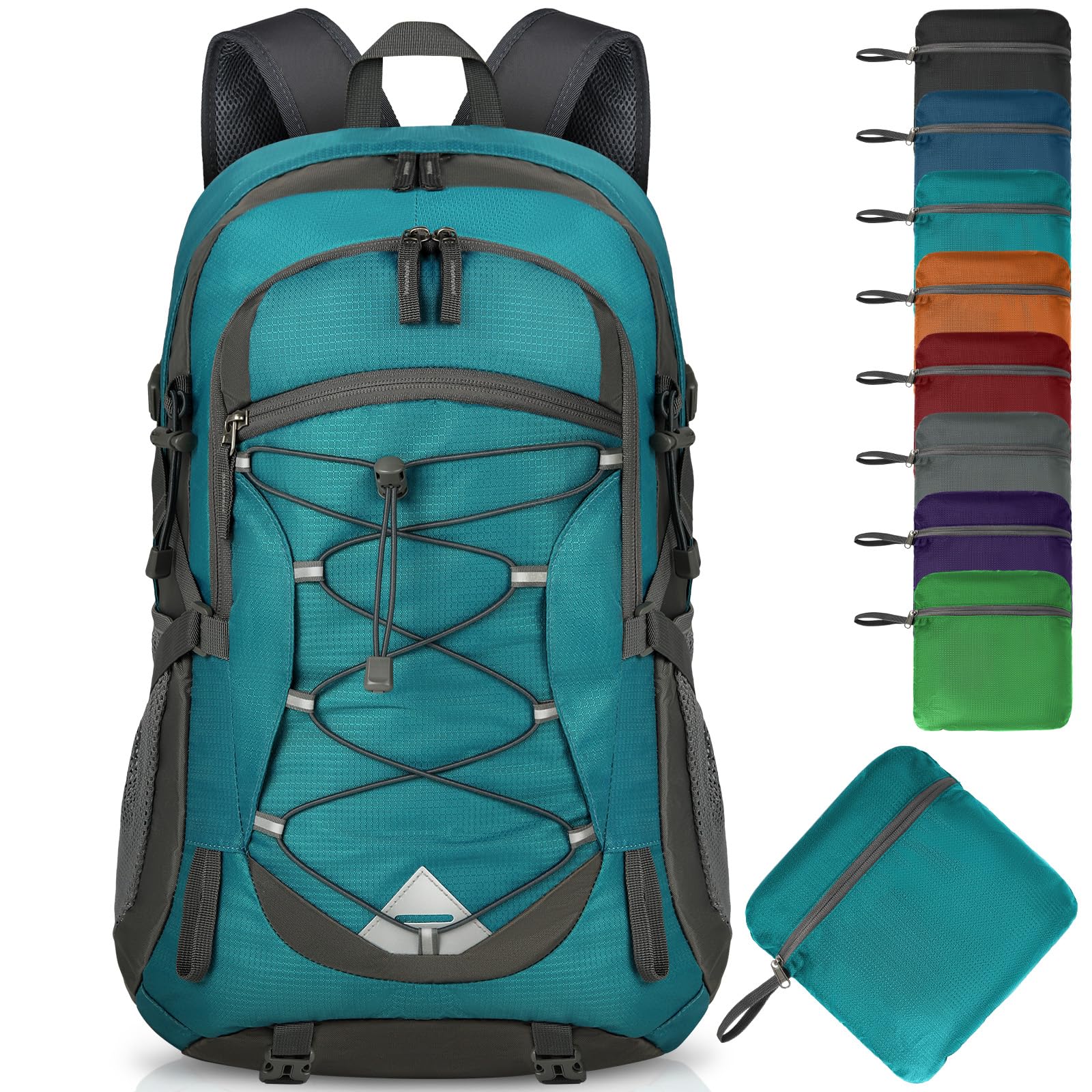 IGOLUMON hiking backpack 40L front view shows spacious main compartment for organized gear