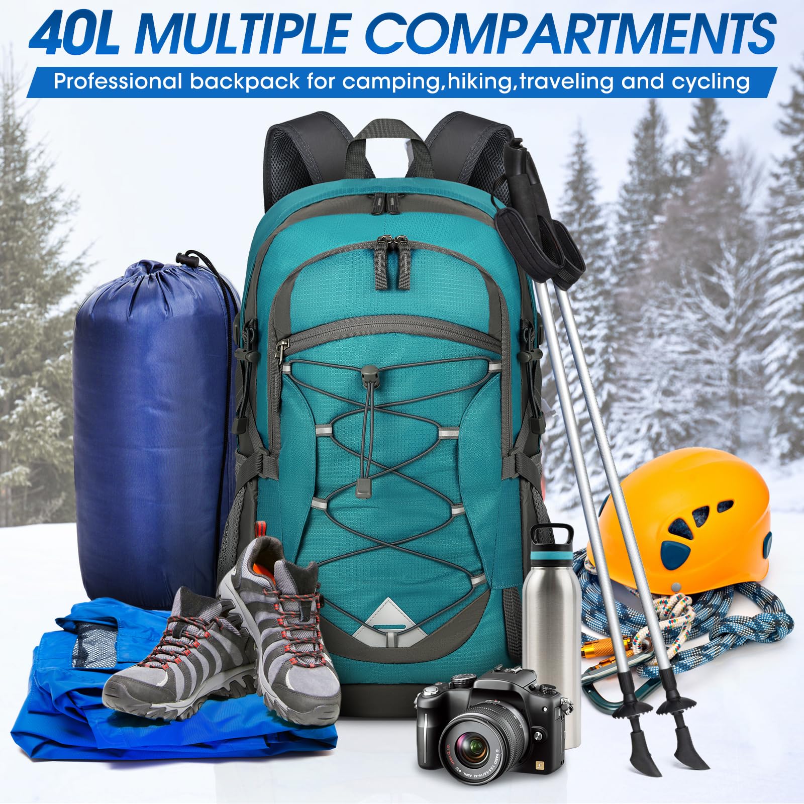 IGOLUMON lightweight nylon construction resists wear while daily hiking and travel
