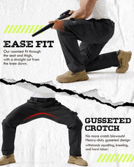 IGOLUMON elastic waistband with double button ensures secure, adaptable fit.