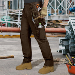 IGOLUMON stretchtactical pants back view shows large secure flap pockets for safe storage