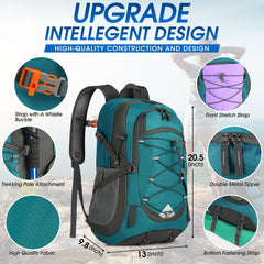 IGOLUMON packable backpack folded into pocket demonstrates easy storage for travel