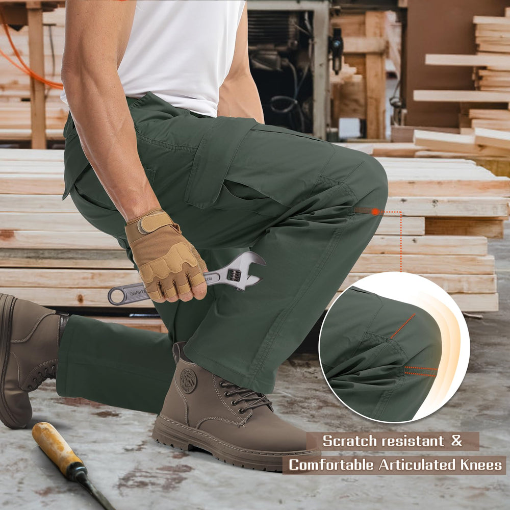 IGOLUMON StretchTactical Pants pocket layout—multi-pocket storage options