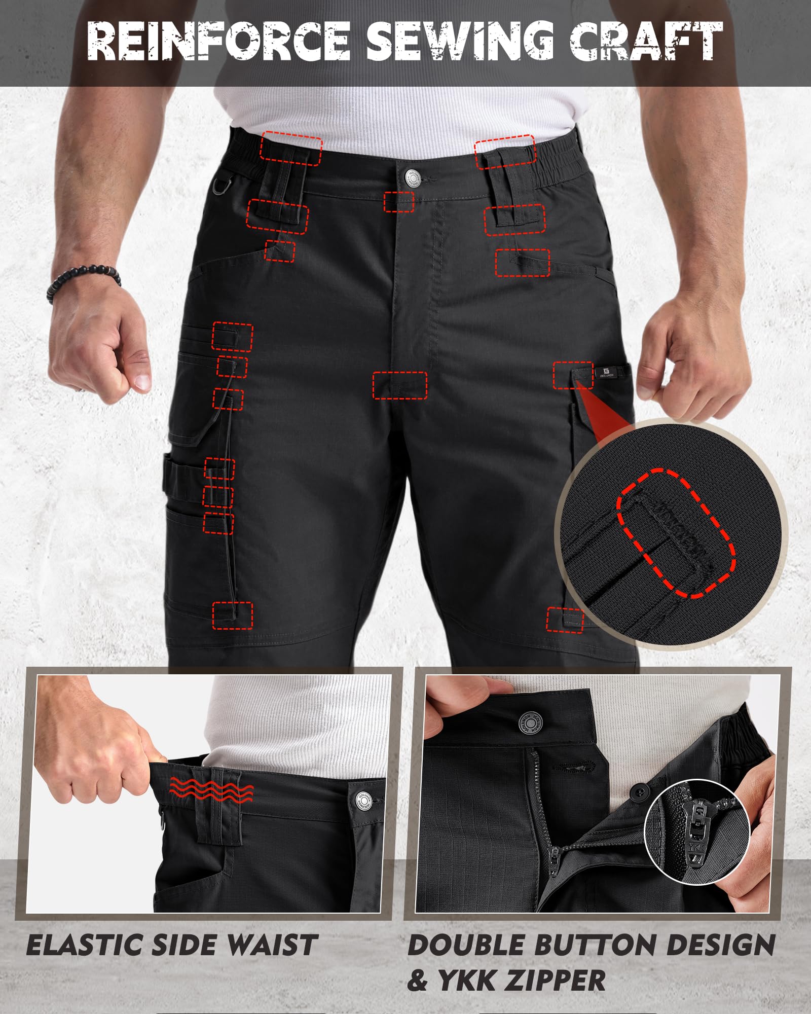 igulumon work pants breathable fabric texture suggests comfortable wear