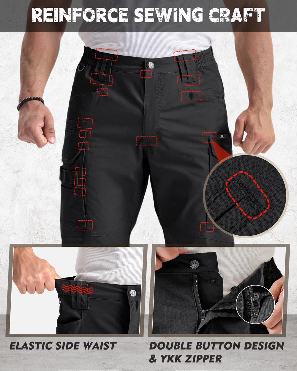 igulumon work pants breathable fabric texture suggests comfortable wear