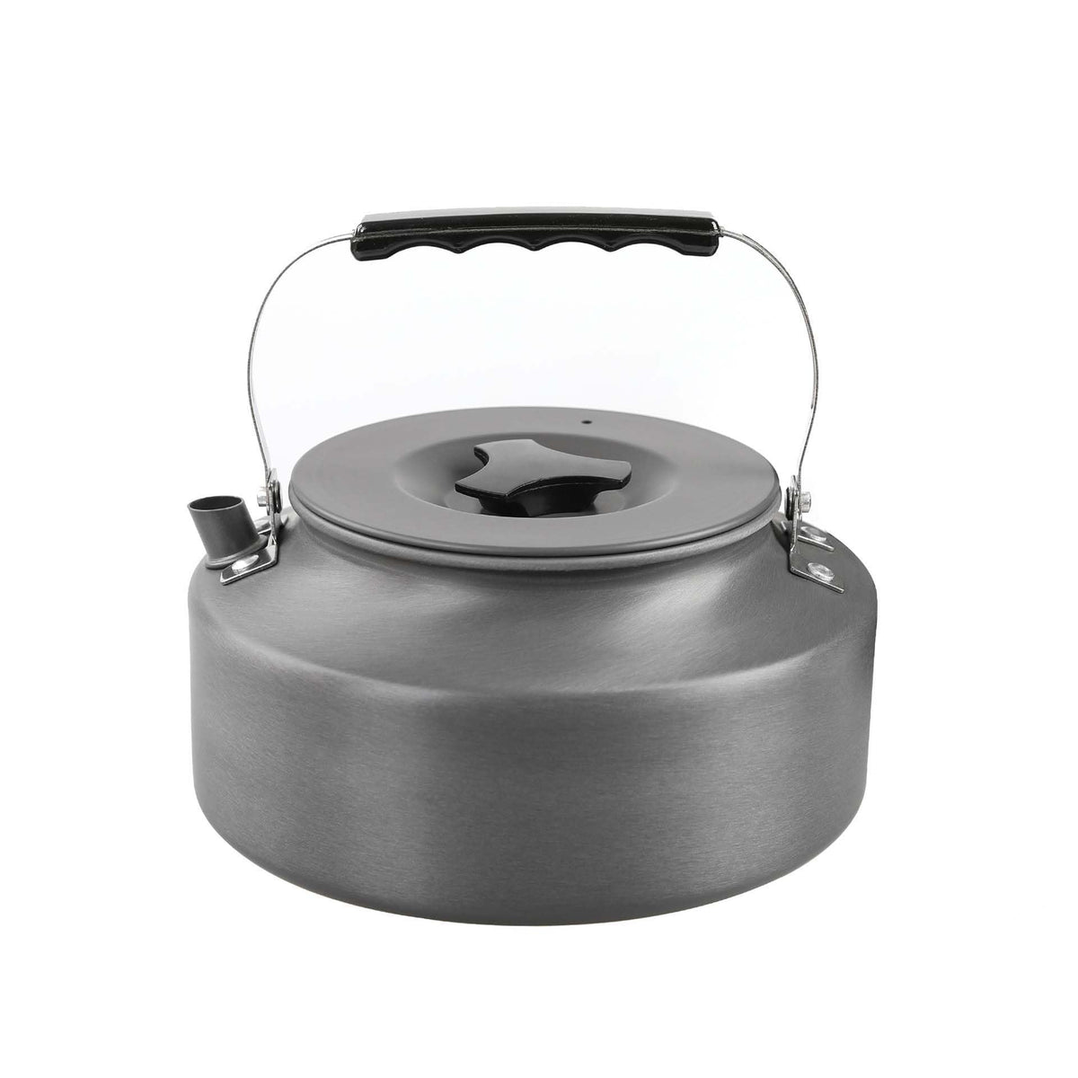 IGYYO 1.6L kettle side view shows compact camping design for travelers