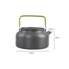IGYYO aluminum kettle 1.8L on camp stove demonstrates reliable heating
