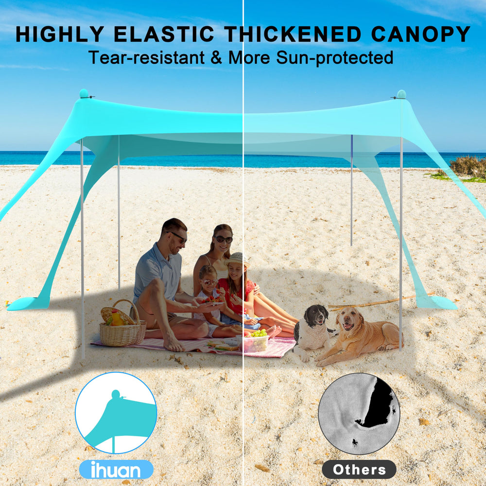 ihuan Beach Tent compact carry bag supports easy transport.