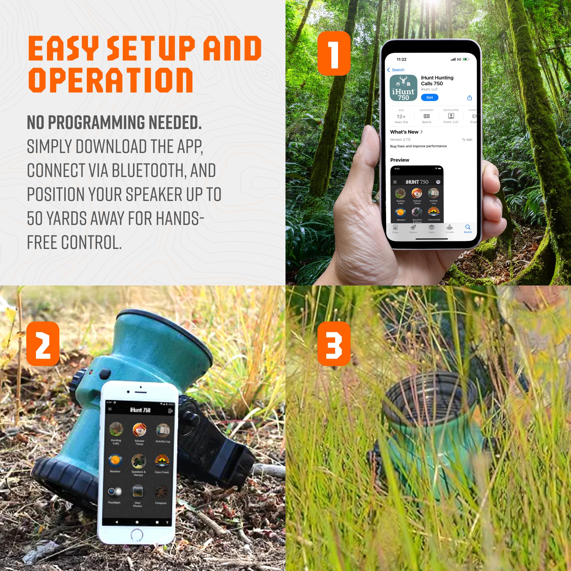 ihunt portable hunting bag keeps the device ready on the go.