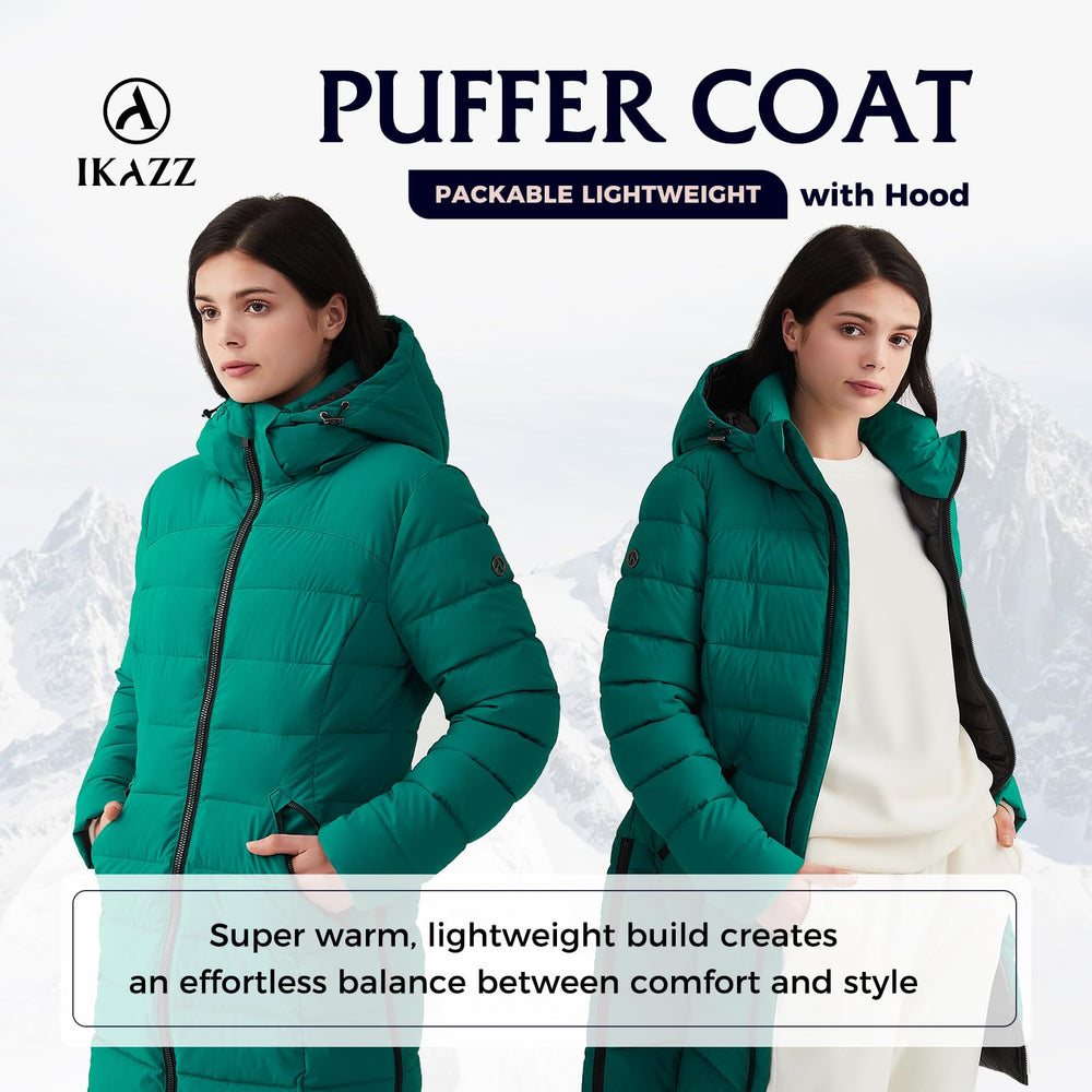 IKAZZ waist-cinched coat showcases flattering silhouette with practical warmth
