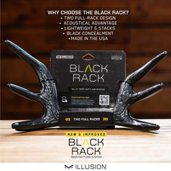Illusion Systems Black Rack Rattling System in use highlights close-quarters rattling and concealment.