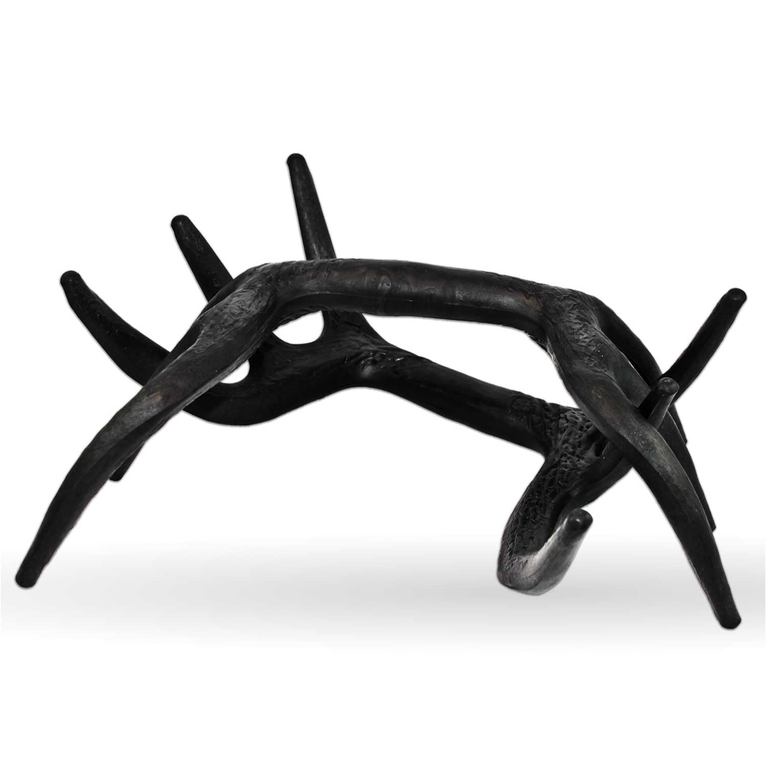 Illusion Systems Black Rack Rattling System side view demonstrates portable, realistic buck fight sounds.