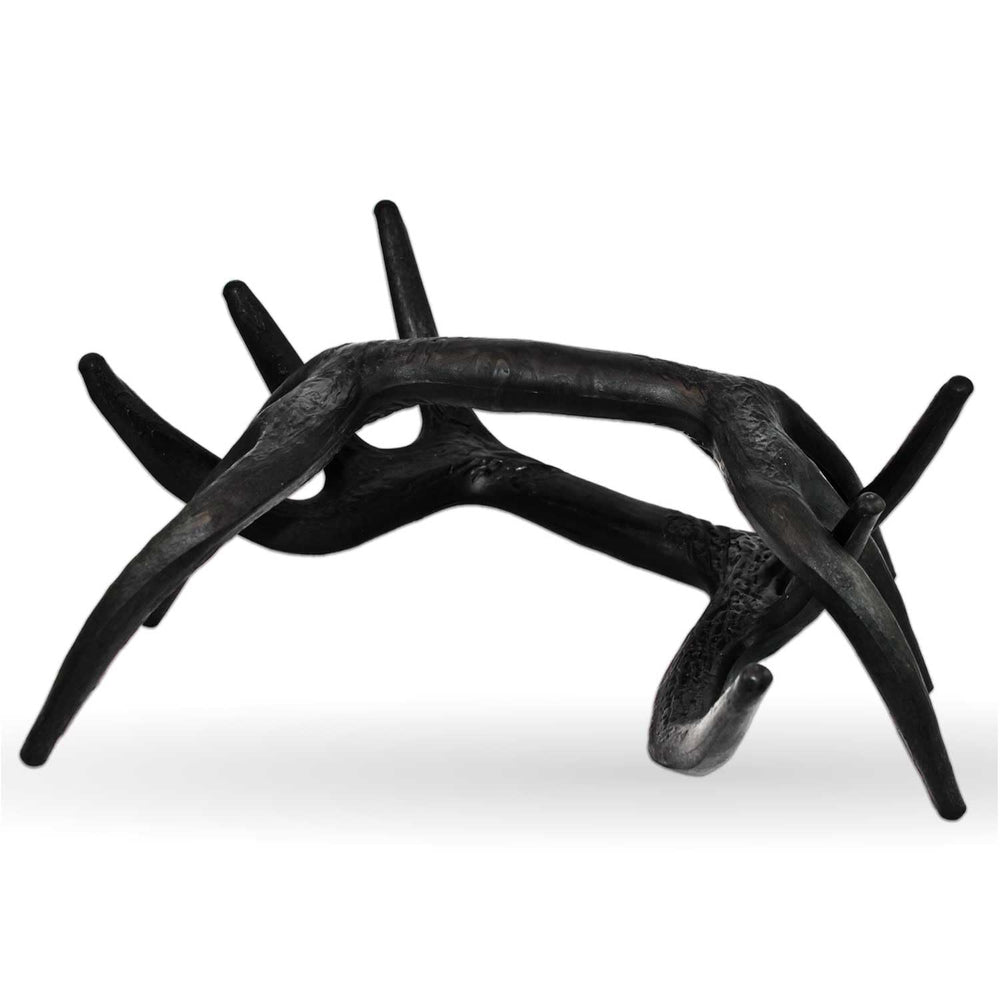 Illusion Systems Black Rack Rattling System side view demonstrates portable, realistic buck fight sounds.