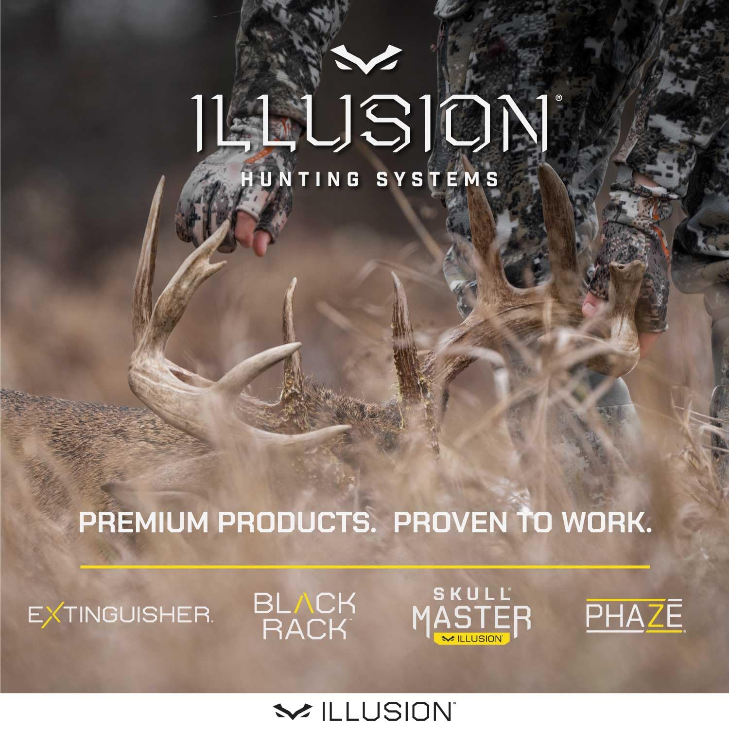 Illusion-made-in-usa quality construction underscores durability and reliability in tough hunting conditions.
